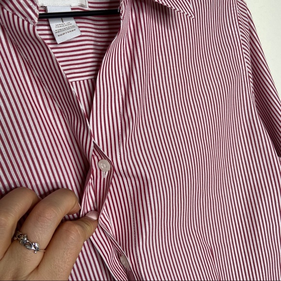 Chico’s Coolmax All Seasons Striped Classic Shirt - Picture 7 of 8